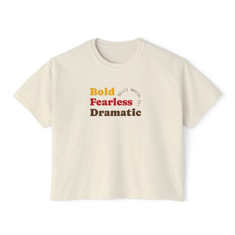 Elegant Floral Boxy Tee for Women, Casual Wear, Trendy T-Shirt, Everyday Style, Gift for Her, Comfortable Summer Top