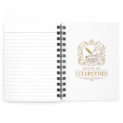 Personalized Spiral Bound Journal - House of Starlynd, Custom Notebook, Gift for Writers, Elegant Diary, Gold Emblem Design, Creative [...]