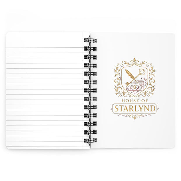 Personalized Spiral Bound Journal - House of Starlynd, Custom Notebook, Gift for Writers, Elegant Diary, Gold Emblem Design, Creative [...]