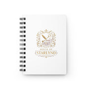 Personalized Spiral Bound Journal - House of Starlynd, Custom Notebook, Gift for Writers, Elegant Diary, Gold Emblem Design, Creative [...]