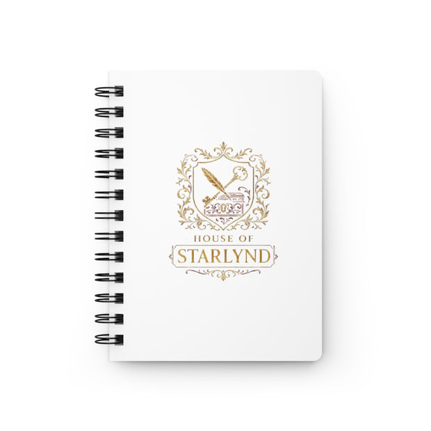 Personalized Spiral Bound Journal - House of Starlynd, Custom Notebook, Gift for Writers, Elegant Diary, Gold Emblem Design, Creative [...]
