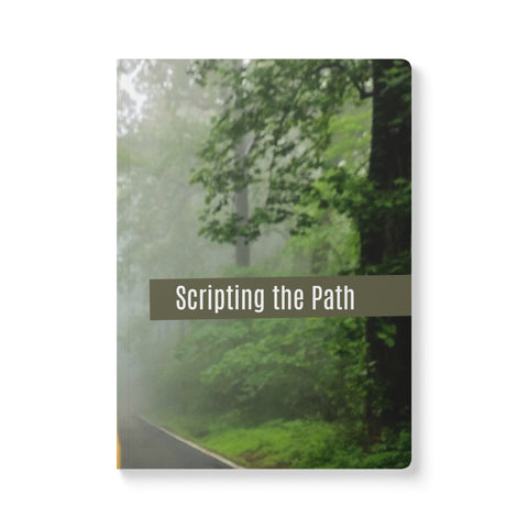 Scripting the Path: Foggy Forest Softcover Journal