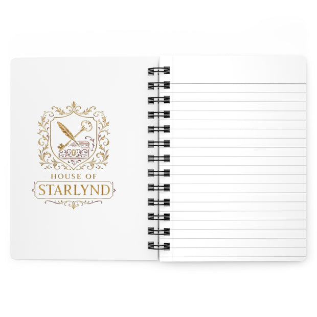 Personalized Spiral Bound Journal - House of Starlynd, Custom Notebook, Gift for Writers, Elegant Diary, Gold Emblem Design, Creative [...]