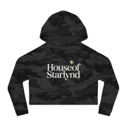 Stylish Cropped Hoodie for Trendy Women, Camo Sweatshirt, House of Starlynd Apparel, Casual Fashion, Perfect Gift for Her