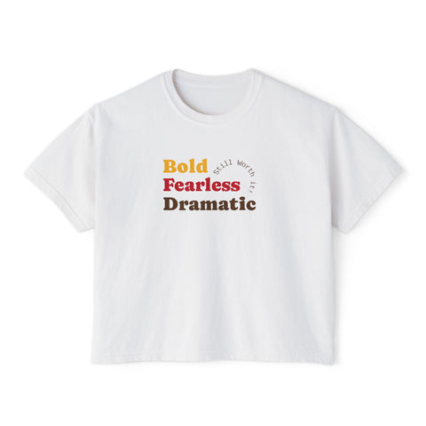 Elegant Floral Boxy Tee for Women, Casual Wear, Trendy T-Shirt, Everyday Style, Gift for Her, Comfortable Summer Top