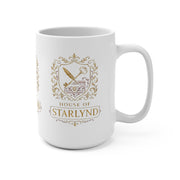 Elegant Crest Mug, House of Starlynd, Perfect for Home, Gifts, Personalized Gift, Tea or Coffee Lovers, Unique Drinking Vessel