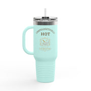 40oz Insulated Travel Mug with Handle — Large Thermal Tumbler for Commuting & Road Trips