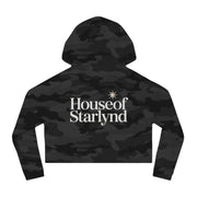 Stylish Cropped Hoodie for Trendy Women, Camo Sweatshirt, House of Starlynd Apparel, Casual Fashion, Perfect Gift for Her
