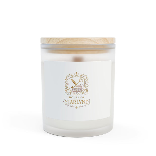 Elegant Frosted Glass Candle - 11oz, House of Starlynd, Luxurious Home Decor, Gift for Birthdays, Weddings, and Self-Care Moments
