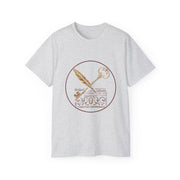 Vintage Key & Feather Unisex Ultra Cotton Tee, Gifts for Book Lovers, Literary T-Shirt, Unique Casual Wear, Ideal for Birthdays