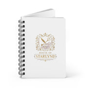 Personalized Spiral Bound Journal - House of Starlynd, Custom Notebook, Gift for Writers, Elegant Diary, Gold Emblem Design, Creative [...]