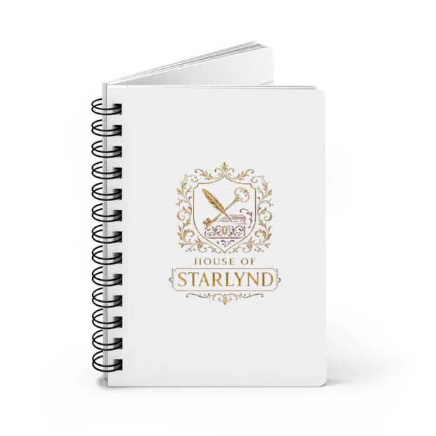Personalized Spiral Bound Journal - House of Starlynd, Custom Notebook, Gift for Writers, Elegant Diary, Gold Emblem Design, Creative [...]