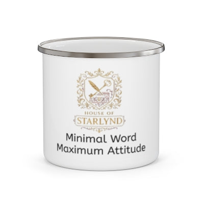 Stylish Enamel Camping Mug - Unique Motivational Coffee Cup for Adventurers, Campers, Hikers, Nature Lovers