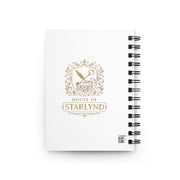 Personalized Spiral Bound Journal - House of Starlynd, Custom Notebook, Gift for Writers, Elegant Diary, Gold Emblem Design, Creative [...]