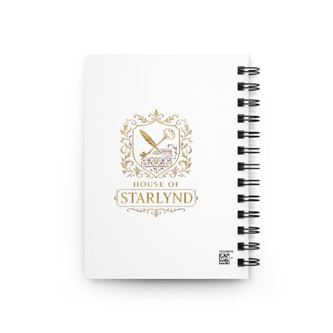 Personalized Spiral Bound Journal - House of Starlynd, Custom Notebook, Gift for Writers, Elegant Diary, Gold Emblem Design, Creative [...]