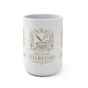 Elegant Crest Mug, House of Starlynd, Perfect for Home, Gifts, Personalized Gift, Tea or Coffee Lovers, Unique Drinking Vessel