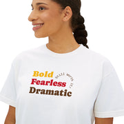 Elegant Floral Boxy Tee for Women, Casual Wear, Trendy T-Shirt, Everyday Style, Gift for Her, Comfortable Summer Top