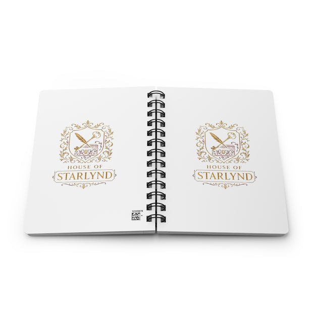 Personalized Spiral Bound Journal - House of Starlynd, Custom Notebook, Gift for Writers, Elegant Diary, Gold Emblem Design, Creative [...]