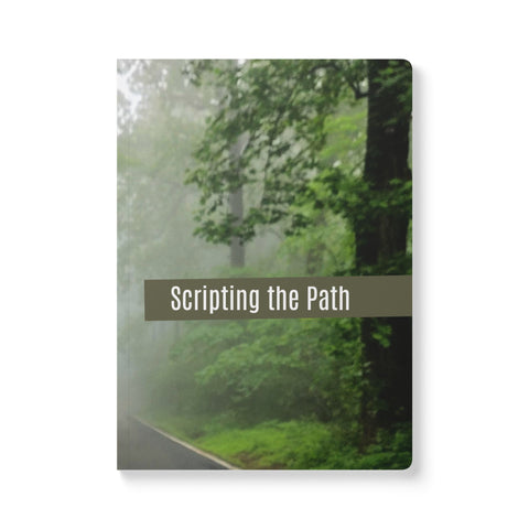 Scripting the Path: Foggy Forest Softcover Journal