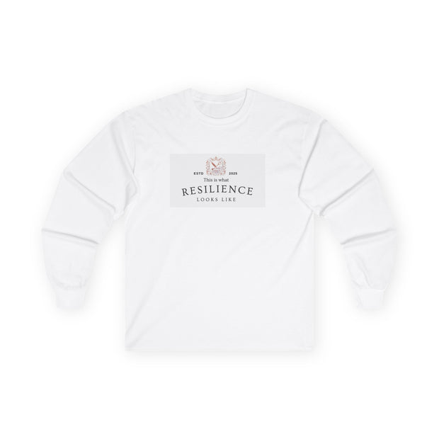 Resilience Looks Like Long Sleeve Tee — Inspirational Mental Health Shirt