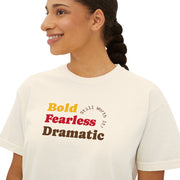 Elegant Floral Boxy Tee for Women, Casual Wear, Trendy T-Shirt, Everyday Style, Gift for Her, Comfortable Summer Top