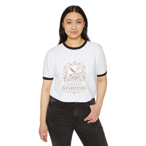 House of Starlynd Unisex Cotton Ringer T-Shirt, Vintage Graphic Tee, Fan Gift, Casual Wear, Family Reunion, Birthday Present