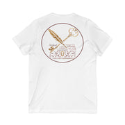 Vintage Key & Feather Tee | Unisex Short Sleeve V-Neck | Gift for Writers, Book Lovers, and Dreamers, Perfect for Birthdays or Holidays