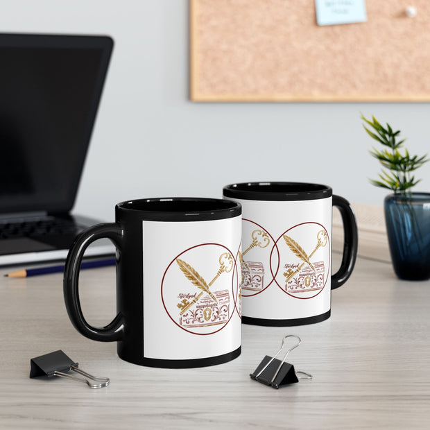 Elegant Vintage Insignia Mug - Perfect Gift, Office Drinkware, Coffee Lovers, Tea Time, Home Decor