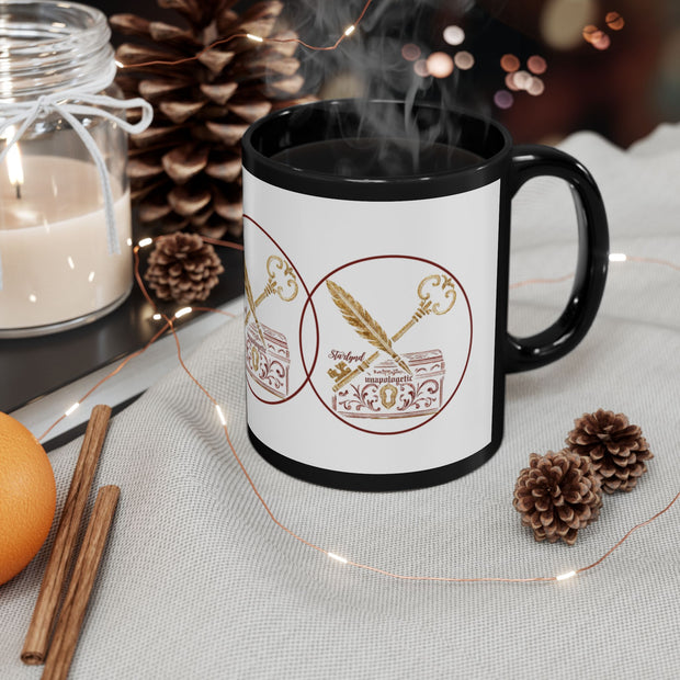 Elegant Vintage Insignia Mug - Perfect Gift, Office Drinkware, Coffee Lovers, Tea Time, Home Decor