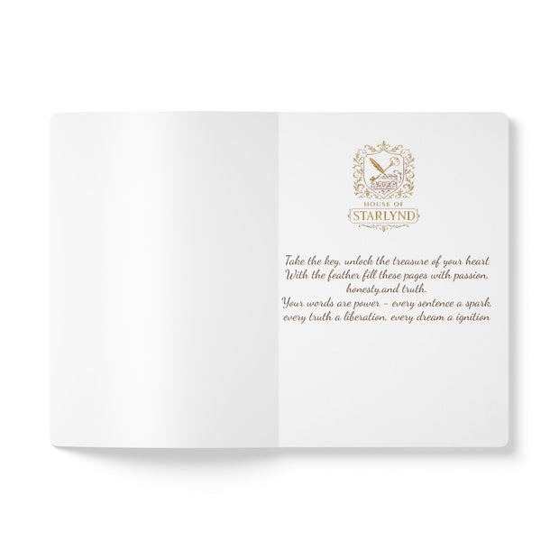 Scripting the Path: Foggy Forest Softcover Journal