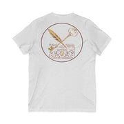 Vintage Key & Feather Tee | Unisex Short Sleeve V-Neck | Gift for Writers, Book Lovers, and Dreamers, Perfect for Birthdays or Holidays